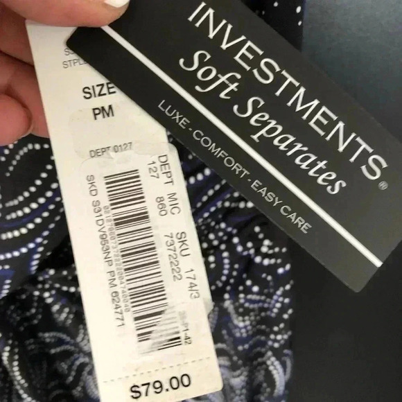 Investments Sleeveless,twisted waist detail,round neck,flare,stretch,dot print - Picture 10 of 12